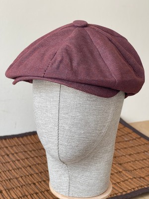 Aida Jewelss  Yazlık Keten Peaky Blinders Kasket Dökümlü Astarlı Arkası Lastikli Kasket Şapka
