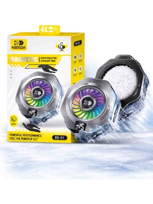 Upeka Tüm Telefonlara Uyumlu-15 °derece Dijital Ekran Rgb Profesyonel Telefon Soğutucu  Rd-01