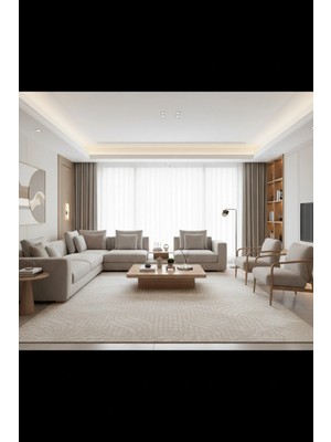 Prestij Home Tekstil Kaymaz Taban Modern Elegance Jel Taban Salon Koridor Mutfak Halısı Çocuk Odası