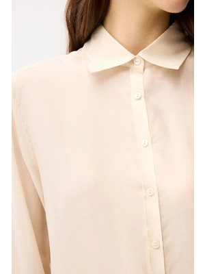 Adl Erkek Yaka Ipek Gömlek Vanilya 13044962000