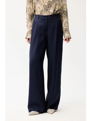 Love My Body Bol Paça Pantolon Lacivert 153L9973000