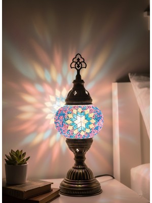 Solenza Masaüstü Otantik Osmanlı Mozaik Lamba N2