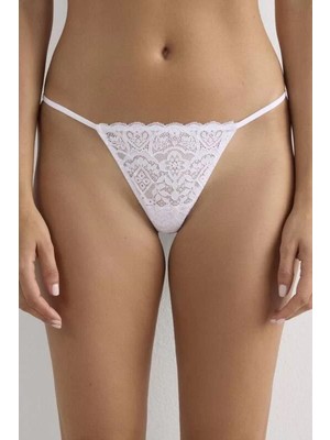 Çamaşır Kenti Transparan Dantel Tanga Külot