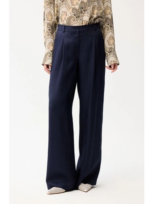 Love My Body Bol Paça Pantolon Lacivert 153L9973000