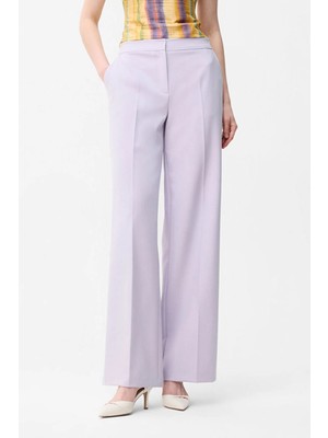 adL Yandan Cepli Pantolon Lila 15346220000