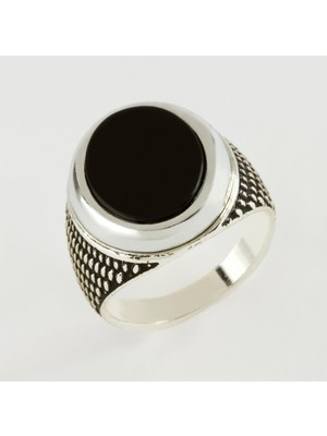 Prativas Yuvarlak Metal Erkek Yüzük