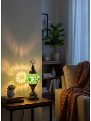 Solenza Masaüstü Otantik Osmanlı Mozaik Lamba N2
