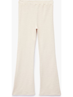 Koton Pamuklu Beli Lastikli Geniş Paça Pantolon