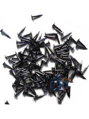 TeknoKapsül Klips, Menteşe, Ayağı Çivisi 7mm Çelik - Siyah 100GR