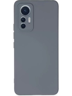 Olinea 12 Lite Kılıf Nano Içi Kadife Silikon - Gri