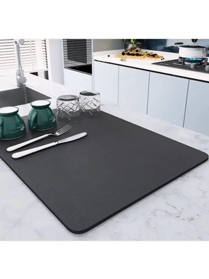 Delta Online Kaymaz Tabanlı Çok Amaçlı Su Emici Sihirli Tezgah Üstü Bulaşık Yıkama Kurulama Kurutma Matı