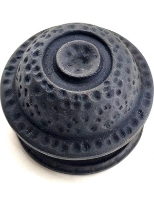 TeknoKapsül Antika Tarz Dekoratif Pirinç Gözlü Kapı Tokmağı - 78MM Çap, Oksit