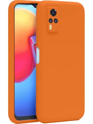 Olinea Y53S Kılıf Nano Içi Kadife Silikon - Turuncu
