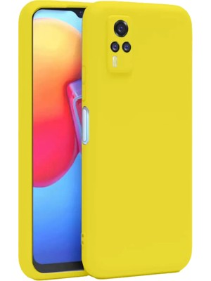 Olinea Y53S Kılıf Nano Içi Kadife Silikon - Sarı
