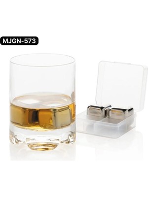 TeknoKapsül Ikili Çelik Metal Kaplama Buzluk Seti - Paslanmaz Yeniden Kullanılabilir Buz Küpü