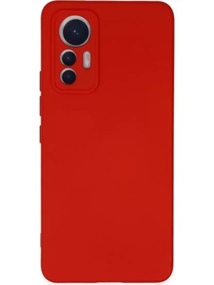 Olinea 12 Lite Kılıf Nano Içi Kadife Silikon - Kırmızı