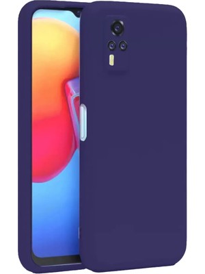 Olinea Y53S Kılıf Nano Içi Kadife Silikon - Mor