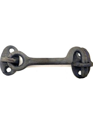TeknoKapsül Antika Tarz Dekoratif Pirinç Çengeli - 8,5cm, Oksit
