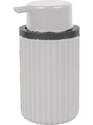 Plastik Gri Renkli Sıvı Sabunluk, Hera Sabunluk