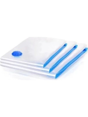 Calperia 3 Adet Vakumlu Hurç Yorgan Hurcu, Büyük Boy Saklama Torbası