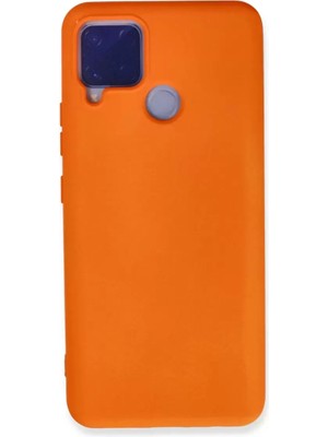 Olinea C15 Kılıf Nano Içi Kadife Silikon - Turuncu