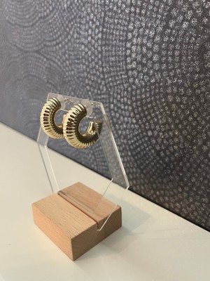 PremiumPort Şık ve Zarif Yuvarlak Küçük Küpe, Modern Takı Aksesuarı