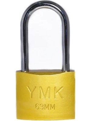 TeknoKapsül Eko Sarı Boyalı Uzun Kancalı Asma Kilit 50MM