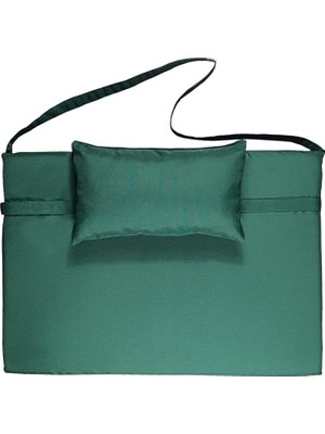 Pearl Shop Katlanır Çanta Şezlong Minderi, Yastıklı Minder (Yeşil)