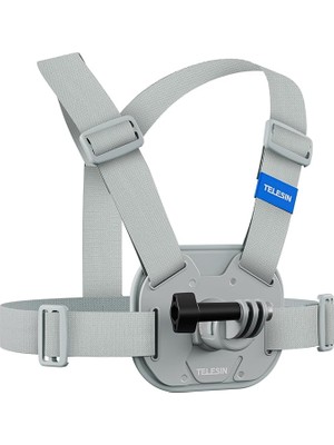 Pearl Shop Aksiyon Kamera Göğüs Askısı (Vest Chest) | Hızlı Çıkarılabilir Yelek Göğüs Kayışı | Gopro 13/12/11/10/9/8/7/6/5, Osmo Action 3/4/5 Pro, INSTA360 Modelleri ile Uyumludur (Gri)