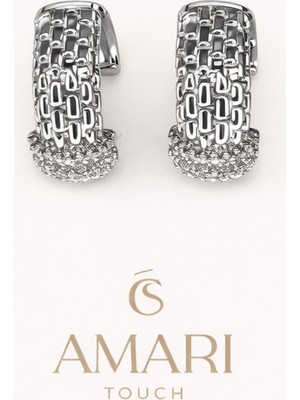 PremiumPort El Işlemeli Yuvarlak Oval Halka Küpe, Şık ve Zarif Takı Seçeneği