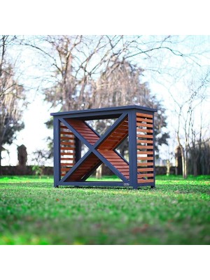 Pearl Shop Dekoratif Ahşap Dış Mekân Odunluk