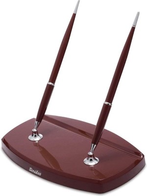 Pearl Shop 17 Ikili Kalem Masa Takımı Siyah Dolma Kalemtükenmez Kalem