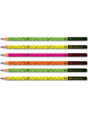 Faber-Castell 6'lı Üçgen Kurşun Kalem Seti Renkli ve Dayanıklı Yapı ile Konforlu Yazım