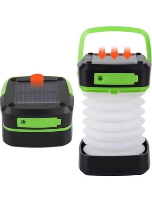 Astraltech Katlanabilir Kamp Lambası Akordiyon Lamba Şarjlı 3 Kademeli Solar