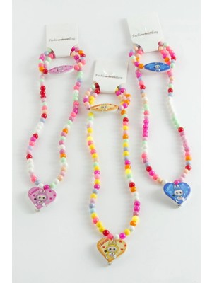 Zero Land Drnds Labubu Boncuk Çocuk Set Kolye - Ebruli