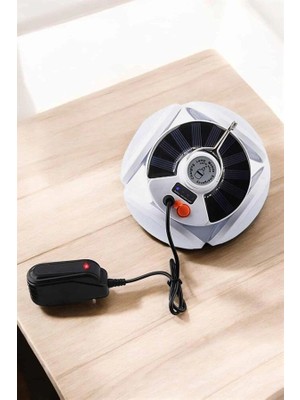 Astraltech Katlanabilir Taşınabilir Kamp Lambası Işıldak Beyaz Işık Güneş Enerjili Solar Aydınlatma