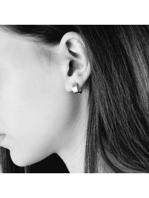 PremiumPort Geniş Bombeli Halka Küpe, Zarif ve Şık Takı Aksesuarı