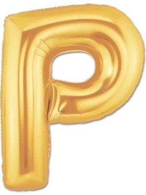 Eco Lounge Altın Sarısı Folyo P Harfi Balon 1 Metre