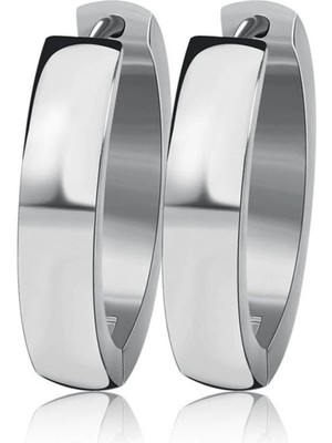 PremiumPort Ince 2,5mm Bombeli Çelik Halka Çift Set Kadın ve Erkek Için