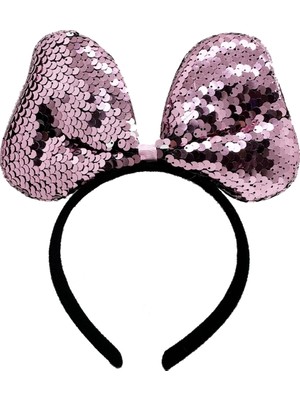 Eco Lounge Renk Değiştiren Pullu Fiyonk Parti Tacı Pembe Gümüş