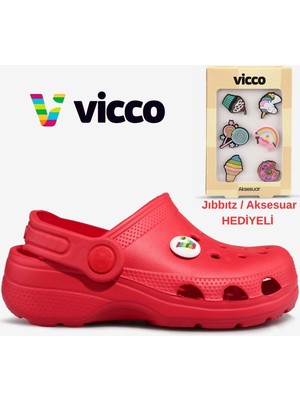 Vicco Didim Jıbbıtz Aksesuar Hediyeli Ortopedik Unisex Çocuk Terlik