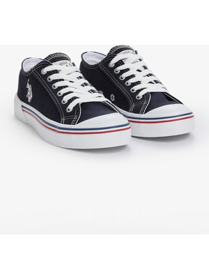 U.S. Polo Assn. Kadın Lacivert Slip-on Ayakkabı Tekstil Düz Taban Orta Topuk 50323152-VR033