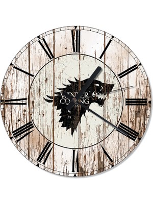 30 cm Çap Ahşap Duvar Saati, Breaking Bad Tasarımı, Dekoratif Saat