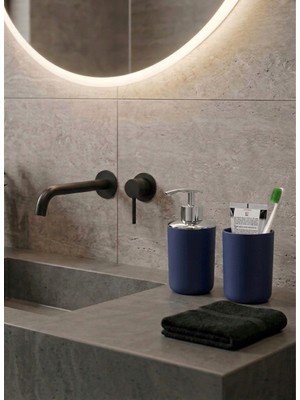 Saban 2'li Set Lacivert, Diş Fırçalık Ve Sıvı Sabunluk - Brasil Model
