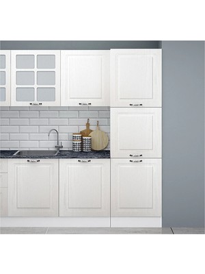 FLY 60 cm Bdrm Beyaz Membran Boy Dolabı