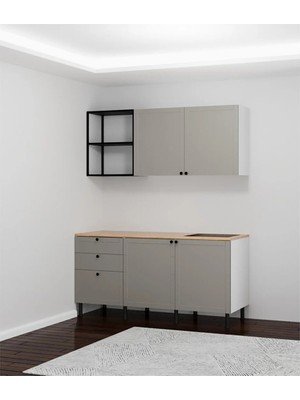 FLY Gri Membran Mini Mutfak Set 180 cm