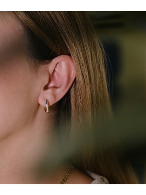 PremiumPort Renkli 14K Altın Kaplama Küpe, Şık ve Zarif Takı Tasarımı