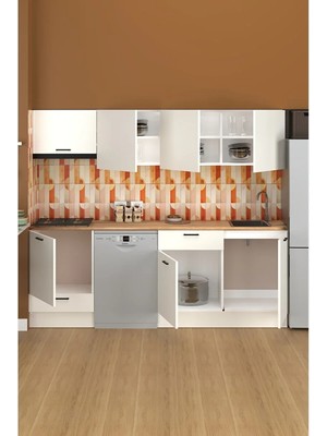 FLY 240 cm Tezgahli Stone Mutfak