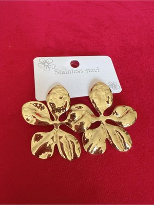 PremiumPort Renkli Çiçek Desenli Şık Küpe, Zarif Takı Aksesuarı