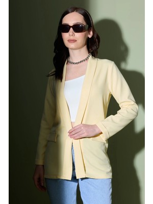 FullaModa Duble Kol Şal Yaka Blazer Ceket